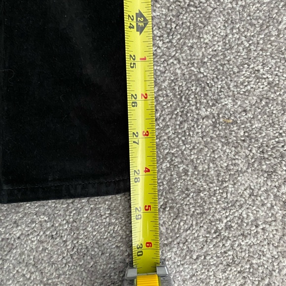 Old Navy Maternity Full Panel Velvet Flare Pants in Black- Size 2 Short - Picture 4 of 6